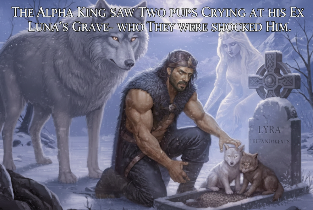 The Alpha King Saw Two Pups Crying At His Ex Luna’s Grave- Who They Were Shocked Him