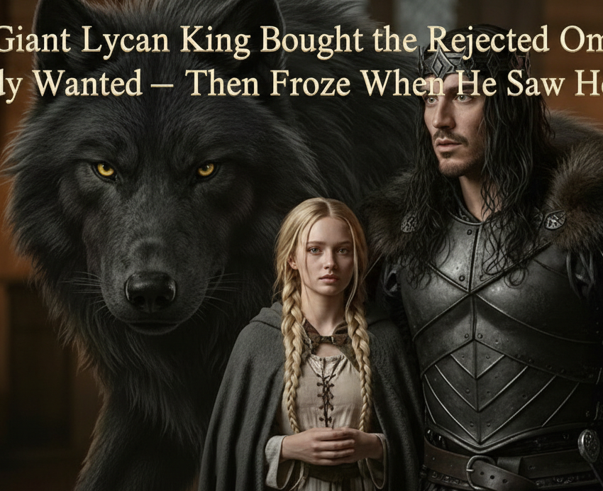 The Giant Lycan King Bought the Rejected Omega Nobody Wanted — Then Froze When He Saw Her Face