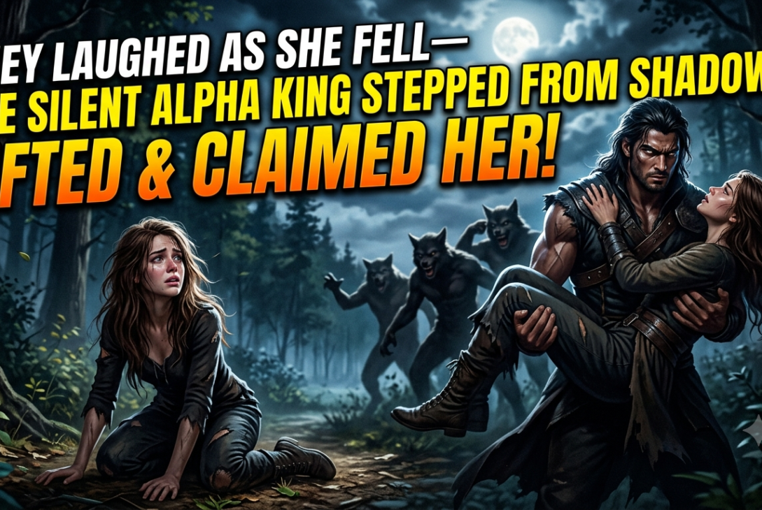 They Laughed as the Omega Fell—The Silent Alpha King Stepped from Shadows, Lifted & Claimed Her