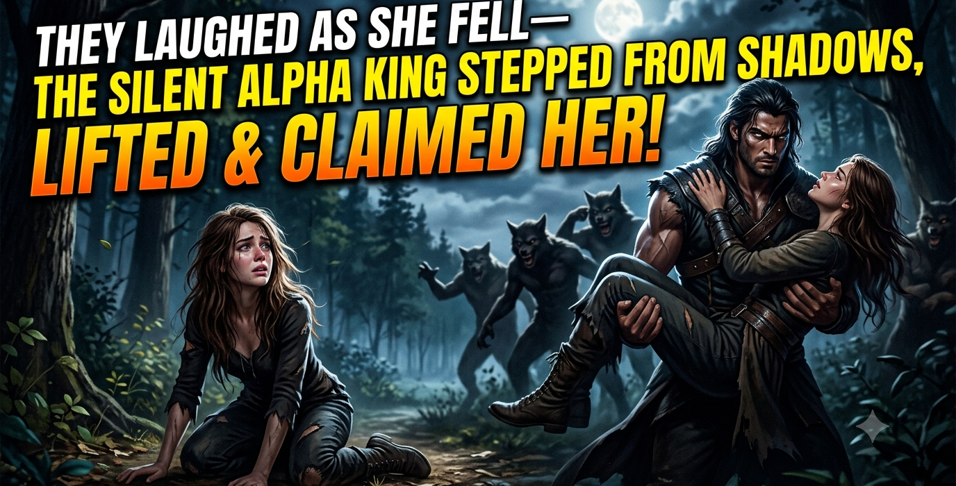 They Laughed as the Omega Fell—The Silent Alpha King Stepped from Shadows, Lifted & Claimed Her